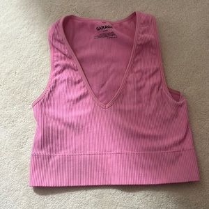 Garage crop top tank